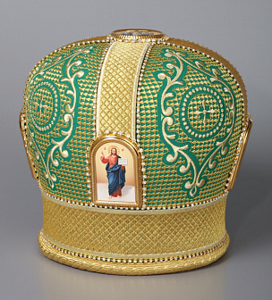 Митра №069 шерсть вышивка а/м фоторамки страз.дорожки в футляре