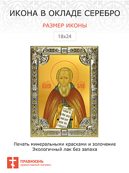 Икона Александр Свирский преподобный