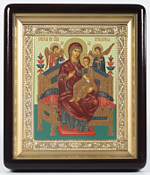 Икона Пресвятой Богородицы ВСЕЦАРИЦА (Пантанасса) (КИОТ, ЗОЛОЧЕНИЕ)