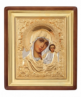 Икона Божья матерь Казанская с золочением