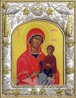 Икона освященная "Анна, мать Пресвятой Богородицы"