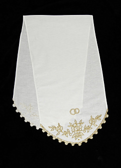 Рушник венчальный вышивка шнуром №4