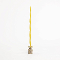 Свеча витая тонкая (D12, 100% воск), 30см Свеча витая тонкая (D12, 100% воск), 30см