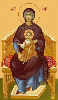 Икона Божией Матери на Престоле