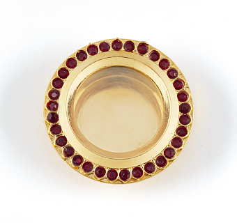 Мощевик для частиц святых мощей №9 золочение камни Мощевик для частиц святых мощей №9 золочение камни