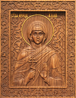 Икона резная Алла