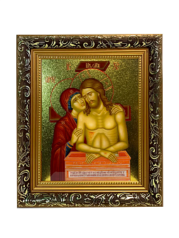 Икона Не рыдай Мене Мати золочение поталь