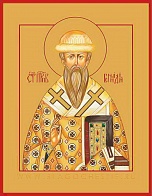Икона ''Геннадий святитель'' с золочением