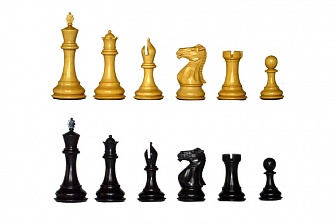 Шахматы классические большие деревянные утяжеленные, высота короля 4,00" (эбене, самшит, венге)
