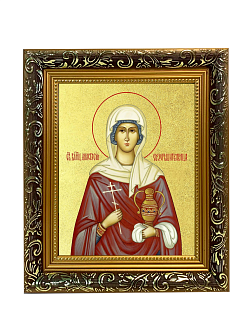 Икона "Анастасия Узорешительница", св. вмц., с золочением поталью, 10А5-УЛ