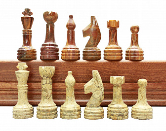 Шахматы каменные стандартные (высота короля 3,50")