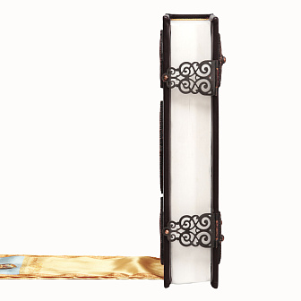 Евангелие 360*240 кожаный оклад г / пл патинирование