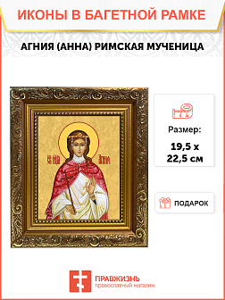 Образ святой Агнии (Анны) Римской, мученицы и девы, 10А9 Образ святой Агнии (Анны) Римской, мученицы и девы, 10А9