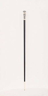 Посох №14 неразборный серебро чеканка, с литьевыми евангелистами серебро (УИН)