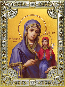 Икона АННА, Мать Богородицы, Праведная с Богородицею