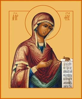 Икона православная Деисусная Божия Матерь