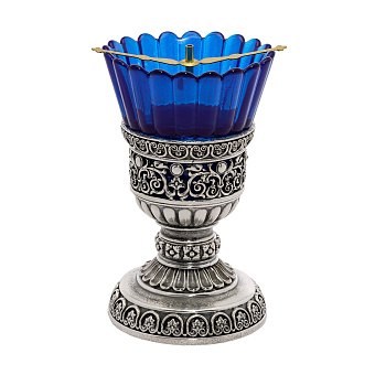 Лампада напрестольная №105 серебрение чернение