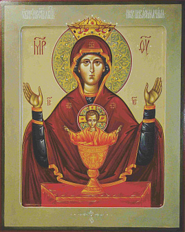 Икона Пресвятой Богородицы НЕУПИВАЕМАЯ ЧАША (ПОД СТАРИНУ)