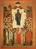 Православная икона Богородицы Пресвятой Покров