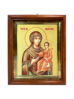 Икона Божией Матери "Дарование молитвы" с золочением поталью, 03Д2-УЛ