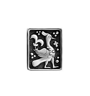 Чарм (шарм) Христианский символ "Райская птица", серебро 925 пробы