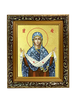Икона Божией Матери "Покров" с золочением поталью, 03П2-УЛ_NB_KRA Икона Божией Матери "Покров" с золочением поталью, 03П2-УЛ_NB_KRA