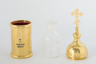 Сосуд для миро №3 золочение