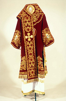 Облачение архиерейское №64 бархат вышивка (гладь)