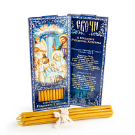 Свечи для дома №80 (12шт, 18см, 1ч), Рождество Христово Воск