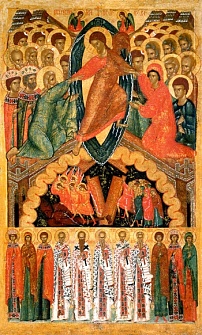 Икона Воскресение Христово с избранными святыми
