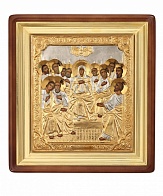 Икона писаная маслом "Сошествие Святого Духа на апостолов"