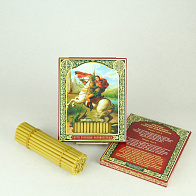 Свечи сорокоустные №50 (40шт, 19см, 1,7ч), Георгий Победоносец