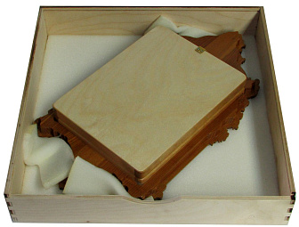 Рукописная икона ''Ангел Хранитель'' на кипарисе