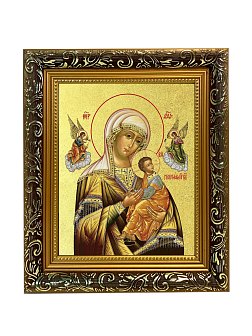 Икона Божией Матери "Страстная" с золочением поталью, 03072-УЛ Икона Божией Матери "Страстная" с золочением поталью, 03072-УЛ