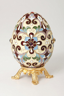 Яйцо пасхальное филигрань, эмаль / золочение