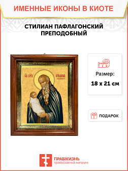 Образ святого Стилиана Пафлагонского, преподобного, 09С4 Образ святого Стилиана Пафлагонского, преподобного, 09С4