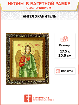 Икона Святого Ангела Хранителя с золочением поталью, 04003-УЛ