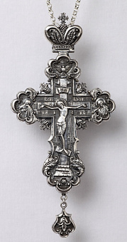 Крест наперсный №50 серебро (УИН) Крест наперсный №50 серебро (УИН)