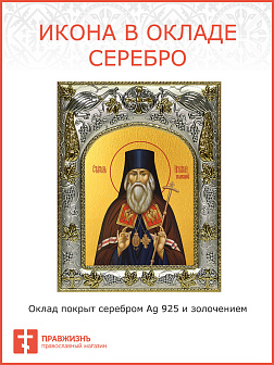 Икона ИГНАТИЙ (Брянчанинов), Святитель (СЕРЕБРЯНАЯ РИЗА)