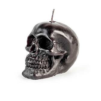 Свеча формовая Череп (малый), ЧЕРНАЯ