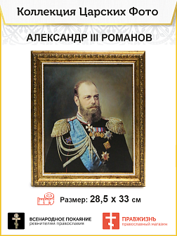 Картина на стену Царь Александр III Романов на холсте Картина на стену Царь Александр III Романов на холсте
