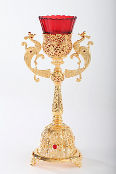 Лампада настольная с литым основанием № 2 золочение