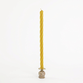 Свеча витая средняя (D18, 100% воск), 30см