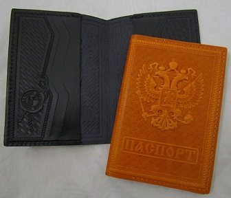 Обложка для паспортаРоссия, с горячее тиснением
