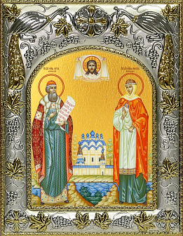 Икона Петр и Феврония, благоверные князья