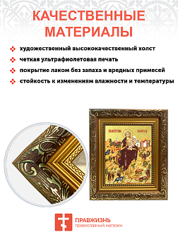 Икона "Мария Египетская", св. прп., с золочением поталью, 10037-УЛ