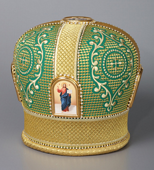 Митра №069 шерсть вышивка а/м фоторамки страз.дорожки в футляре