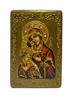 Икона Владимирская Божия Матерь ручная работа