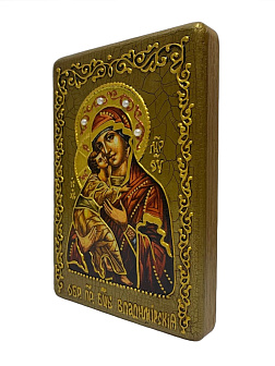 Икона Владимирская Божия Матерь ручная работа