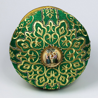 Митра №014 глазет вышивка а/м фоторамки стр.дор. в футляре